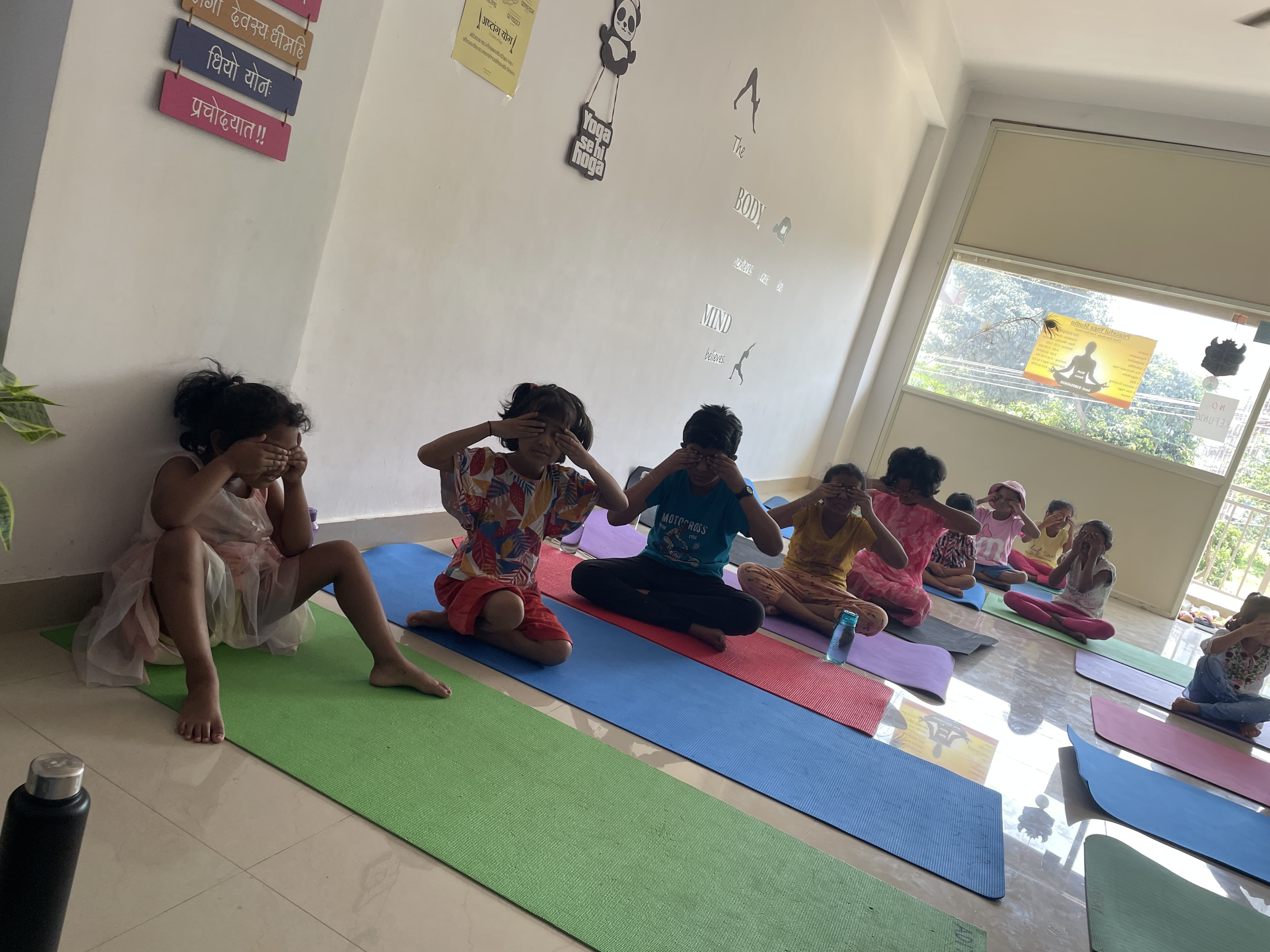 Yoga class moment 1