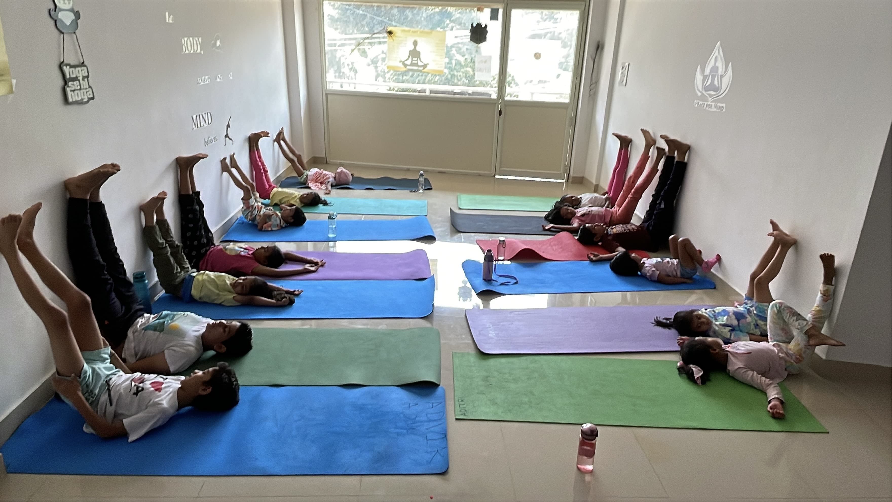 Yoga class moment 2