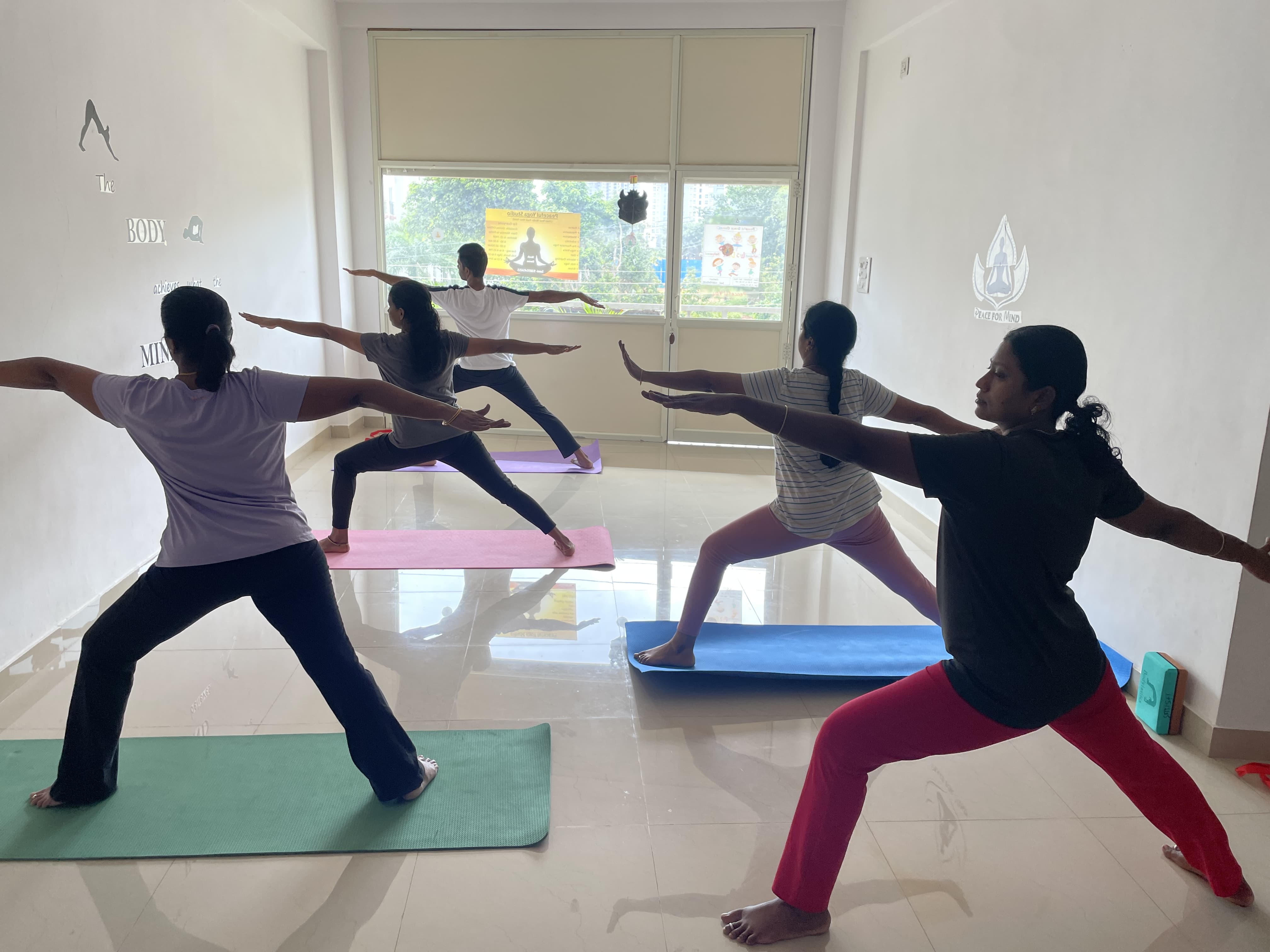 Yoga class moment 3