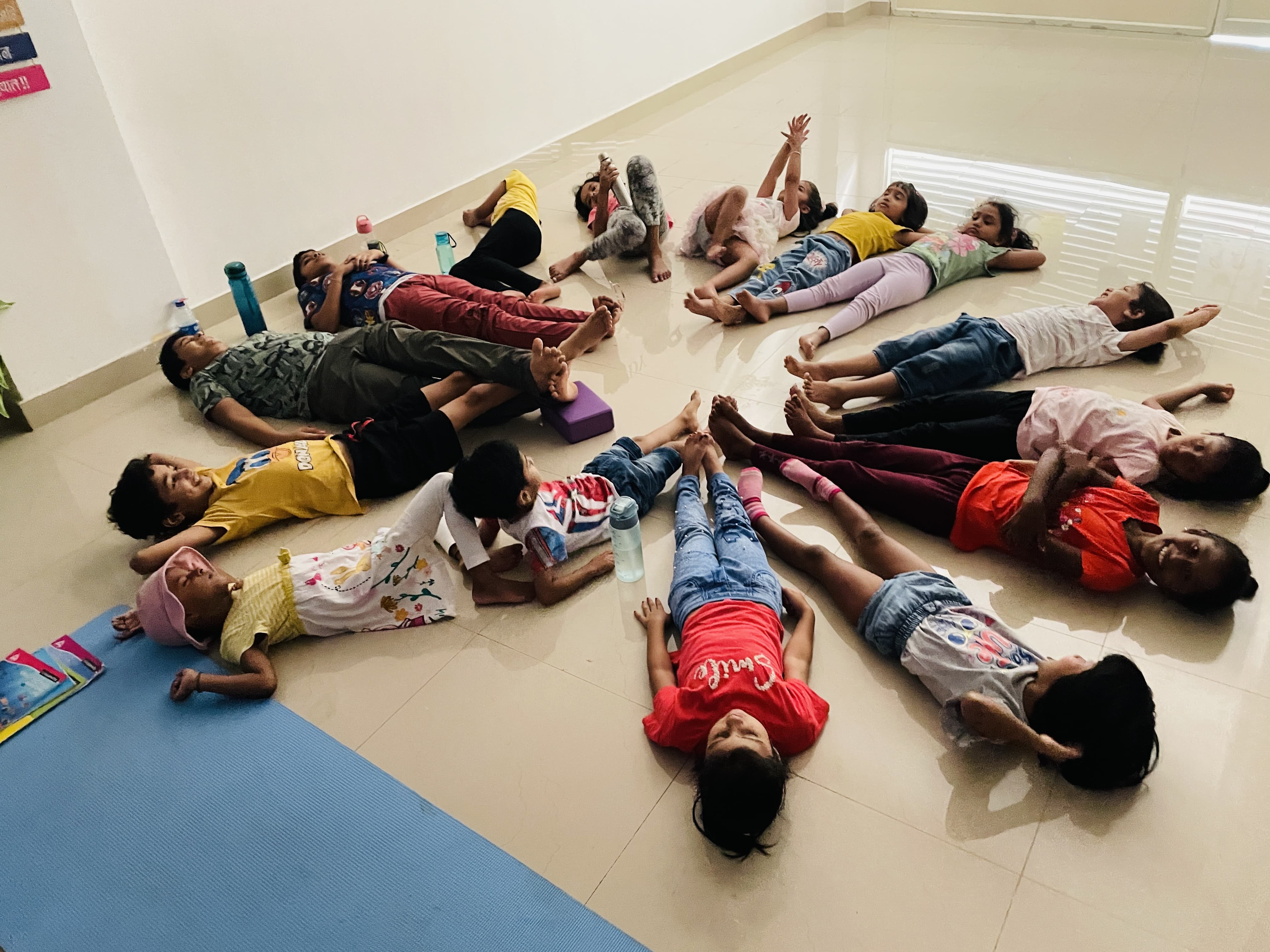 Yoga class moment 5