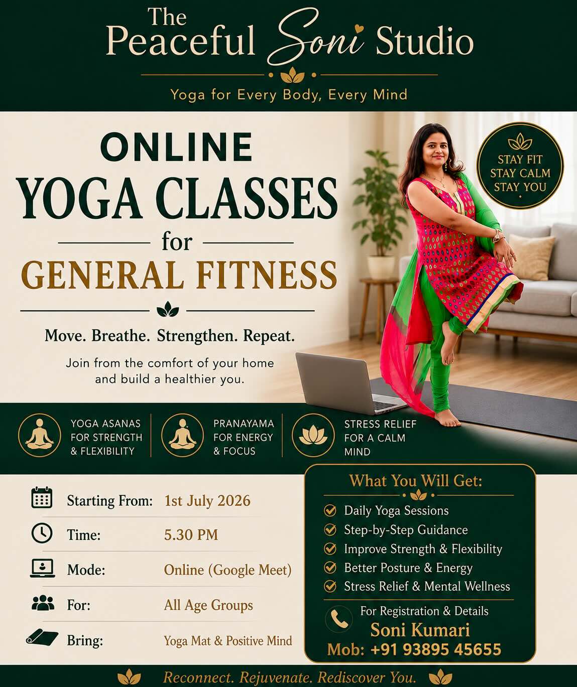 The Peaceful Soni Studio event poster 2